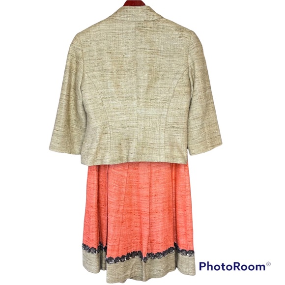 Trina Turk Raw Silk Skirt Set Size 6/8 - Picture 2 of 16